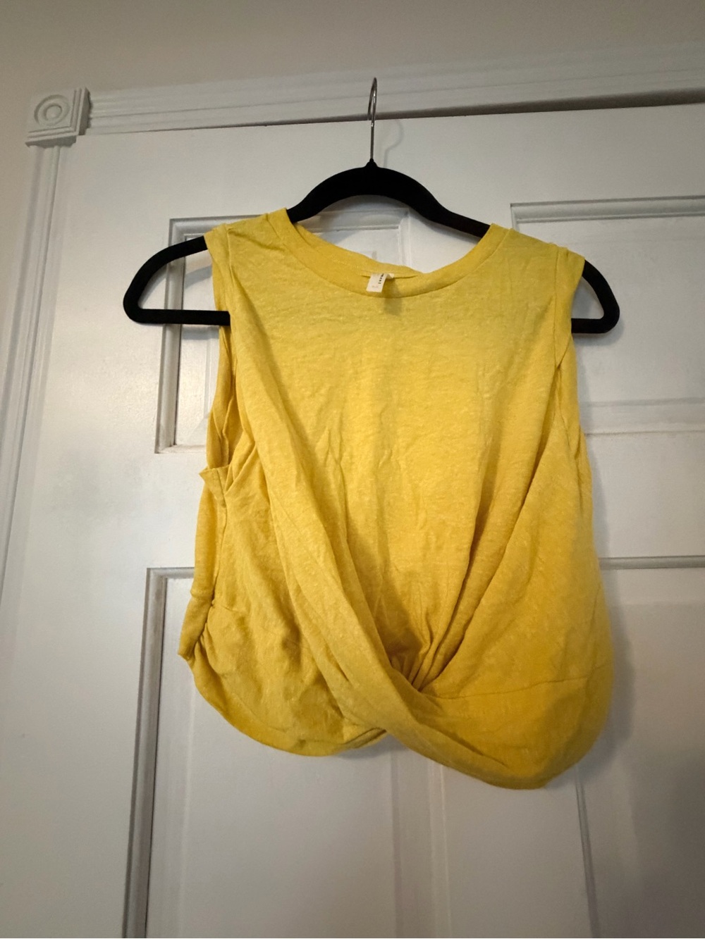 FP Movement by Free People Yellow Twist-Knot Tank